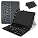 Lenovo Tab 4-10 Inch Bluetooth Keyboard Case,Mama Mouth Slim Stand PU Leather Cover With Romovable Bluetooth Keyboard For 10.1