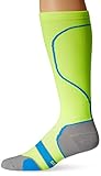 Saucony Men's Graduated Compression Over the Calf Socks, Citron, 9-12 Shoe Size