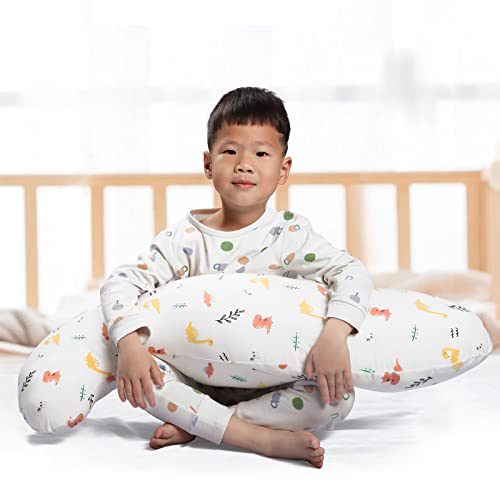 BYRIVER Contour Cooling Cute Body Pillow for Kids Girls Boys Toddler