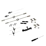 Foxnovo A Set of Replacement Full Spare Parts Accessories Main Shaft Balance Bar Tail Props Connect Buckles Screwdriver for Syma S107G RC Helicopter