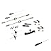 Foxnovo A Set of Replacement Full Spare Parts Accessories Main Shaft Balance Bar Tail Props Connect Buckles Screwdriver for Syma S107G RC Helicopter