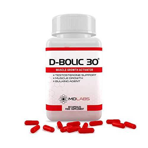 [- D-BOLIC 30 - Testosterone Booster & Legal Anabolic Bulking Agent/Legal Muscle Growth Activat