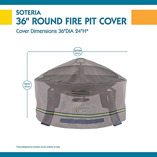 Duck Covers Soteria Waterproof 36 Inch Round Fire Pit Cover Pricepulse