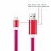 Bambud Lightning Cable, Flowing LED Light Up iPhone Charger Cable 3 ft USB A to Lightning Sync and Charging iPhone Cable Cord for iPhone X/8/7/7 Plus/6s/6s Plus/6/6 Plus/5s/5c/5/iPad/iPod (iOS Red)