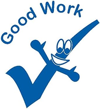 Trodat 61744 "Good Work" Classmates Education Stamp, Black Body - Blue Ink, Small - Image 3