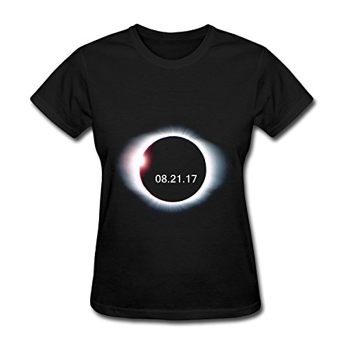 Sslbtops Tshirts Astronomical Solar Eclipse Enthusiasts T-shirt Solar Eclipse Souvenir For Women