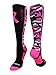 MadSportsStuff Pink Ribbon Breast Cancer Awareness Camo Over the Calf Socks