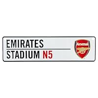 ARSENAL FC Official Window Sign Metal Emirates Stadium Red Club Crest