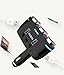 3-Socket Cigarette Car Lighter Power Adapter 12V/24V DC Outlet Splitter with 3.1A Dual USB Car Charger,Independent On/Off Switch for Cigar Socket