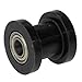 HIAORS Black 10mm Chain Roller Pulley Tensioner Wheel Guide Per for Motorcycle Mini Bike Atv 125cc 140cc 160cc SSR XR125 CRF50 KLX110 Pitster Pit Dirt Bike Parts