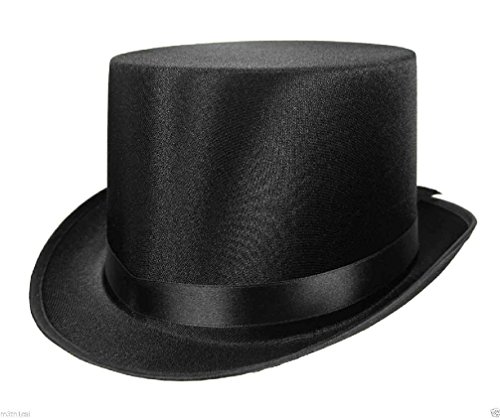 Silk Satin Black Top Hat Adult Child Victorian Costume Tuxedo Theatrical Formal