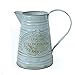 VANCORE Rustic Style Shabby Chic Large Metal Vase Pitcher
