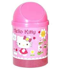 Amazon.com: Hello Kitty Wastebasket - Sanrio Hello Kitty Pink Trash Can