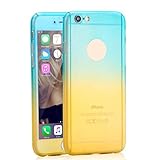iPhone 6S 4.7inch Case,GBSELL Colorful Luxury Ultra-thin Shockproof Armor Back Cover ( Blue Yellow)