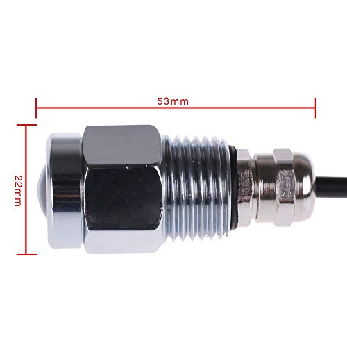 Rumfo 12V-24V 9W Boat Drain Plug Light 6 LED Boat Drain Plug Light Marine Lighting with Waterproof Connector for Fishing Swimming Diving