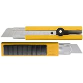 OLFA 25mm Extra Heavy-Duty Utility Knife (H-1) - Anti-Slip Rubber Inset | 25mm Japanese tool steel snap-off, anti-slip rubber inset, ratchet-lock - Heavy cutting - Contractors and Construction