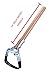 Arcadius Garden Oscillating Scuffle Cultivator Hoe with 14-Inch Wood Handle Mini Action Hoe - Garden Wiggle Hoe