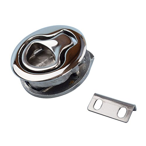 spareflying 2" Flush Pull Hatch Latch,2pcs Marine Boat Stainless Steel Durable Flush Pull Slam Latch for Boat Deck Hatch Door- Non Locking