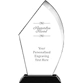 Crown Awards Customizable Acrylic Trophy, 11" Engraved Appreciation Voyage Acrylic Award