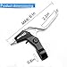 Qikour Bicycle brake handle Full Aluminum Alloy Brake Handle Mountain Road 3-Finger Version Bike Brake Lever