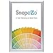 SnapeZo Notice Frame 11x17 Inches, Silver 1 Inch Aluminum Profile, Front-Loading Snap Frame, Wall Mounting, Sleek Series