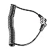 Neewer Male to Male 14-inch/35.5cm PC Sync Coiled Cable Cord with Screw Lock for Nikon,Canon and Most DSLR Cameras Flash Trigger Transceiver Transmitter Strobe Light