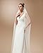 Aukmla Bridal Wedding Veils with Comb Attached. Hair Accessories for Bride (Ivory)