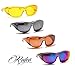 Rodeo M1 Fit Over Prescription Rx No Blind-spot Driver Day & Night Wrap Around Glasses (Oil Slick)