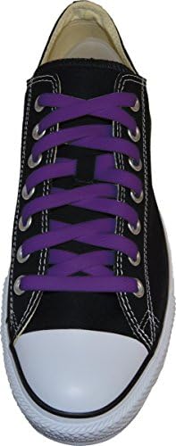 My Shoe Laces Flat Shoelaces 5/16 Wide Athletic Replacement Lace For Sneakers and Shoes (Purple, 36)