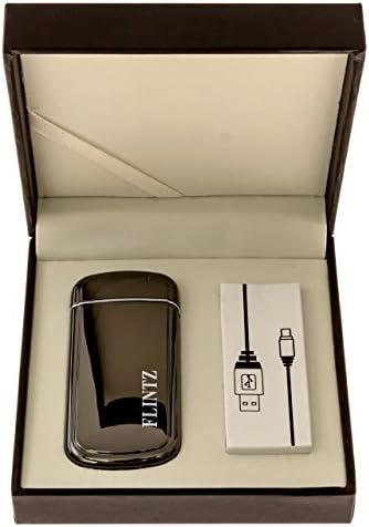 Laser Windproof USB Rechargeable Electric Plasma Lighter With Charger