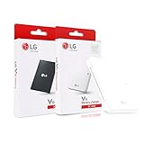 Genuine OEM Original LG Extra Spare Regular Standard Li-Ion Battery 3000mAh BL-45B1F BAK-110 and Charging Dock Cradle Charger BC-4900 For LG V10 Phone (1x LG Battery + 1x LG Dock Cradle Charger)