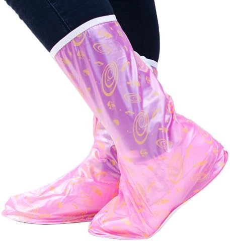 UUstar Cute Beautifull Fashion Waterproof Foldable Rain Boots Shoes Boots Covers Protector for Children Women Girls Boys Men