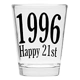 Shot Glass - 1996 Happy 21st Birthday Gift - Celebrate Turning Twenty One