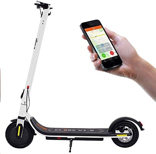 Electric Scooter 8.5" Solid Tire Foldable E-Scooter Max 15.5 MPH with 15 ° Climbing - 300W - LCD Waterproof Display - LED Light - 3 Speed Mode - for Adults & Teenagers & Commuters Folding Commuting