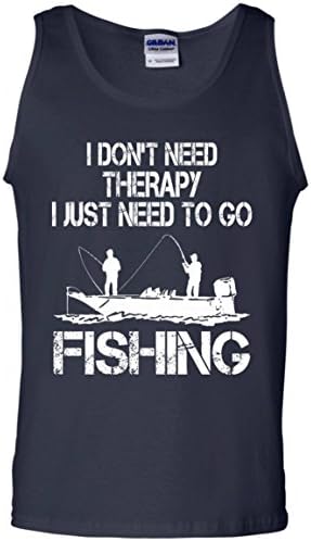 JUST GO FISHING Cotton Tank Top For Men