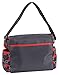 Disney Mickey Mouse Diaper Bag with Flap, Icon Print, Grey/Red