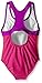 Speedo Girls Mesh Splice Thick Strap One Piece Swimsuit
