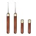 BESTONZON 2pcs Portable Stainless Steel Ice Pick Ice Tool Tea Needle Tea Knife with Copper Handle(Rosewood)