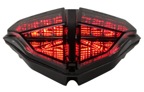 2007-2013 Ducati 848 1098 1198 Integrated Sequential LED Tail Lights Smoke Lens