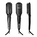 Hair Straightener Brush BearMoo Best Straightening Brush Ceramic Faster Heating MCH Technology, Double Anion, Anti-Scald Comb Teeth- Gift Packaging