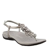 Vionic With Technology Womens Julie Ii Sandal Pewter Size 9