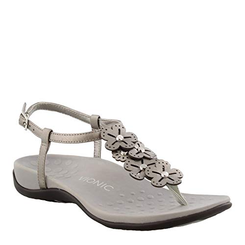Vionic Julie - Womens Orthaheel Sandals Pewter - 9