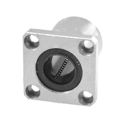 uxcell 16mm Inner Diameter Square Flanged Linear Motion Bushing Ball Bearing LMK16UU