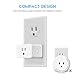 OMORC WiFi Smart Plug, Mini Smart Plug Socket Outlet Compatible with Alexa and Google Assistant, Easy To Set Up, App Control from Anywhere, Timer Function, No Hub Required, Occupy Only 1 Socket