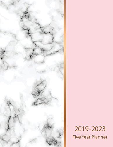 2019-2023 Five Year Planner: Marble Texture Design 60 Months Calendar Schedule Organizer Agenda Yearly Goals Monthly Task Checklist Logbook ... School Office (Five Year Calendar Planner)