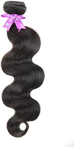 HLSK Hair Unprocessed Brazilian Virgin Hair Body Wave Human Hair Bundles Virgin Human Hair Extensions Natural Color (100+/-5g)/pc (8 10 12)