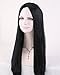 ATOZWIG Sexy Women New Cosplay Party Long Straight NO Bangs Natural Black Hair Cosplay Wigs Costume Party Fancy Wigs