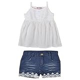 VICVIK Jeans Short and Tank Tops Girls Summer Clothing Sets 2 piece