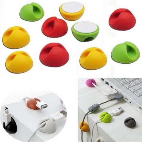 10X Smart Cable Organizer Holder Line Fixer for Home Office Desk