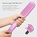 KIPOZI Professional Hair Straightener Flat Iron with Digital Display, Heats Up fast 1.75 Inch Wide Charming Pinkthumb 3
